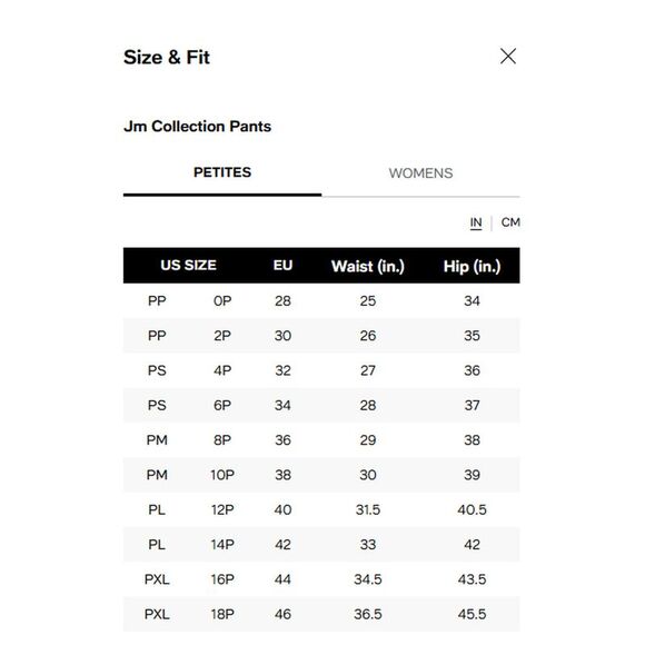 JM Collection Petite Pull On Capri Pants - Picture 4 of 4